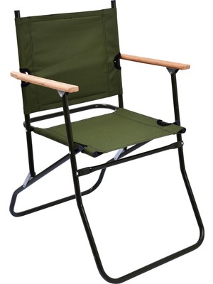 Exent 140 kg Taşıma Kapasiteli Büyük Kaliteli Ultra Dayanıklı Kamp Sandalyesi-Haki