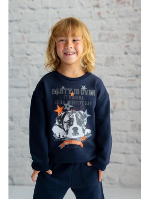 Zeyland Erkek Çocuk Köpek Baskılı Sweatshirt