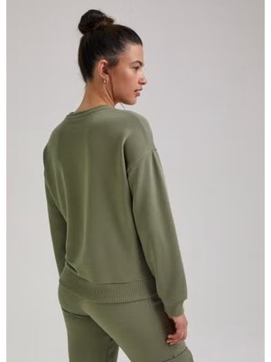 Kübra tekstil 2531 Haki Kadın Sweatshirt