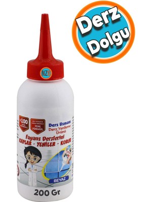 Nzb Derz Dolgu Fayans Seramik Mermer Yer Duvar İçin Tamir Derz Yenileme Dolgusu Beyaz 200 gr