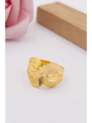 Latif Kuyumcu 22 Ayar Altın Yüzük Taşsız Işlemeli Kadın Yüzük