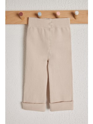 Katia & Bony Çocuk Pamuklu Tayt Pantolon Krem