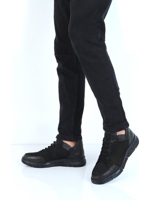 Dropland  8346 Sm-Siyah Nubuk  Deri Erkek Bot