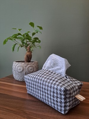 El Yapımı Peçetelik Islak Mendil ve Aksesuar Kılıf Çanta Gri