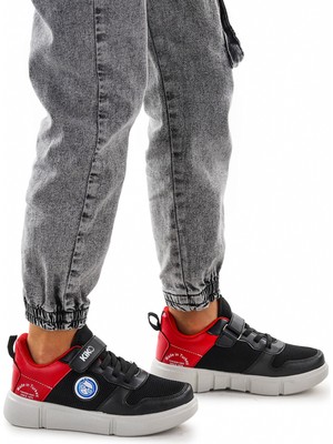 Kiko Kids Cırtlı Fileli Erkek Çocuk Spor Ayakkabı 3011