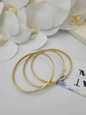 Mavi Deniz Accesories Mavidenizaccesories Çelik Ajda Bilezik Bebe Boy 3lü Çelik Bilezik