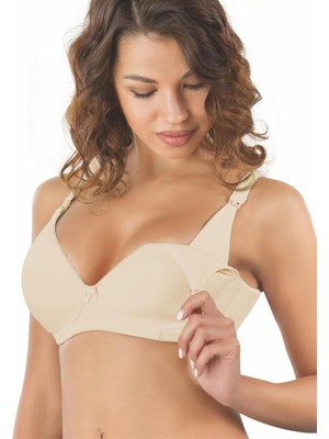 Secret Moda Push-Up Etkili Balenli Toparlayıcı Kadın Hamile Emzirme Sütyeni 166 Ten