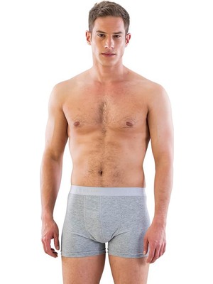 Secret Moda Gri Emay Renkli Toparlayıcı Terletmeyen Erkek Boxer