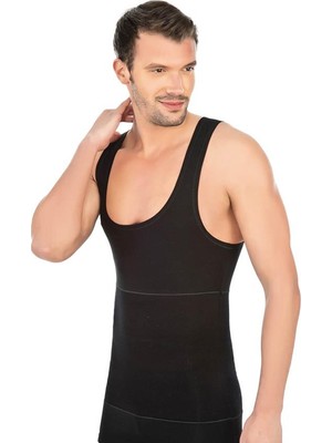 Secret Moda Emay Toparlayıcı Modal Cotton Erkek Toparlayıcı Bel Korse Siyah