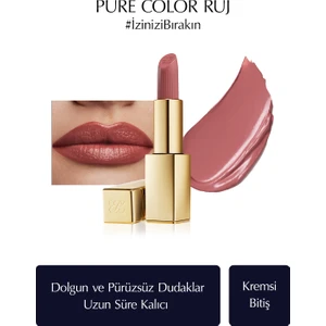 Estee Lauder Kremsi Ruj - Pure Color Creme Lipstick Kremsi, Saten Bitiş -  3.5gr - Renk: 561 Intense Nude