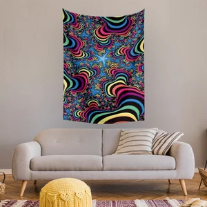 Kozmik Psychedelic Duvar Örtüsü Halısı