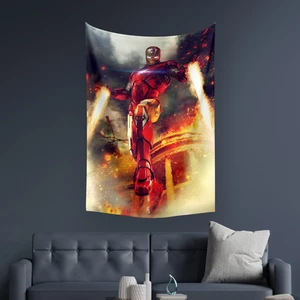 Iron Man Marvel Duvar Örtüsü Halısı