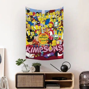 Kaws Simpsons Duvar Örtüsü Halısı