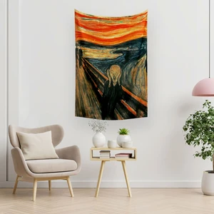 Edvard Munch Çığlık Duvar Örtüsü Halısı