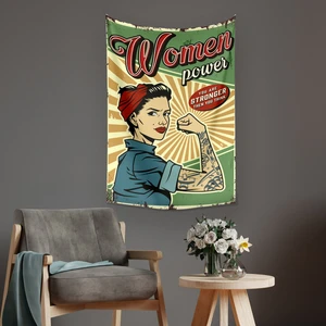 Woman Power Duvar Örtüsü Halısı