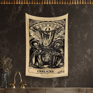 Tarot Kartı Chalices Duvar Örtüsü Halısı