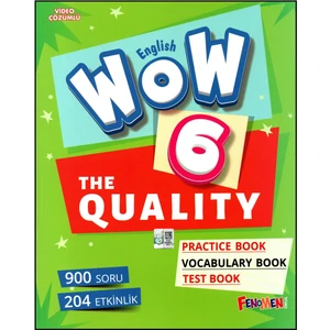 Fenomen Yayıncılık Fenomen Wow English 6. Sınıf The Quality Practice Book-Vocabulary Book-Test Book