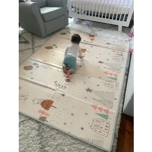 Cream Dream Katlanabilir Oyun Matı / Halısı  200 x 180 x 1,5 cm