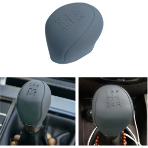 Universal Gri Silikon Manuel Vites Topuzu Kılıfı