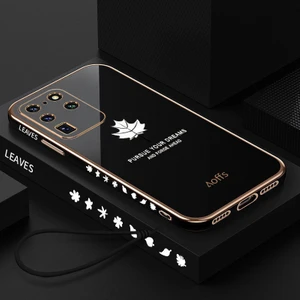 Samsung Galaxy S20 Ultra Elektroliz Kaplama Telefon Kılıfı Kemerli (Yurt Dışından)