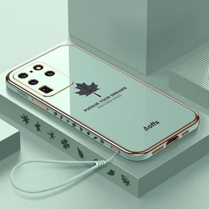 Samsung Galaxy S20 Ultra Elektroliz Kaplama Telefon Kılıfı Kemerli (Yurt Dışından)