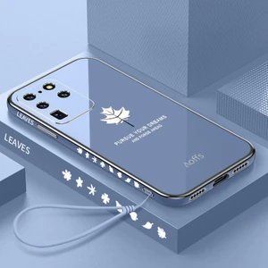 Samsung Galaxy S20 Ultra Elektroliz Kaplama Telefon Kılıfı Kemerli (Yurt Dışından)