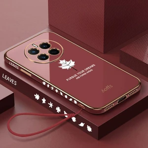 Huawei Mate 50 Pro Için Telefon Kılıfı Kemerli Elektroliz Kaplama Telefon Kılıfı (Yurt Dışından)