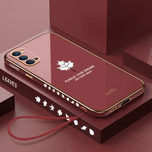 Oppo Reno 4 Için Kemerli Elektroliz Telefon Kılıfı (Yurt Dışından)