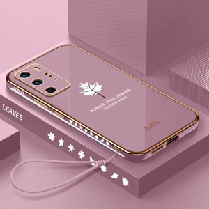 Huawei P40 Pro Için Kemerli Elektroliz Telefon Kılıfı (Yurt Dışından)
