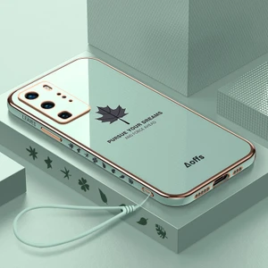 Huawei P40 Pro Için Kemerli Elektroliz Telefon Kılıfı (Yurt Dışından)