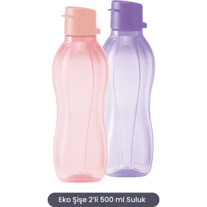 Eco Şişe 2li 500 ml Pamuk Şeker ve Mor