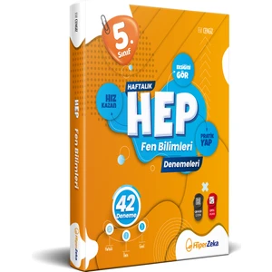 Hiper Zeka Yayınları 5. Sınıf Haftalık Hep Fen Bilimleri 42 Denemeleri
