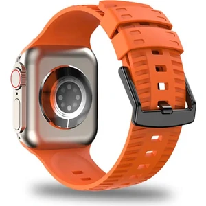 Apple Watch Seri 8 7 6 5 4 3 2 Se Ultra 42MM / 44MM / 45MM / 49MM Uyumlu Spor Silikon Kordon