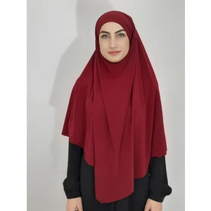 R&S Modibone Sufle Hazır Baglamalı Peceli Büyük Esarp Hıjap Hac ve Umre Icın Uygun