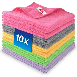 Klasik Seri Mikrofiber Temizlik Bezi 10'lu Set 40X40 Tüm Yüzeyler İçin Standart Bez