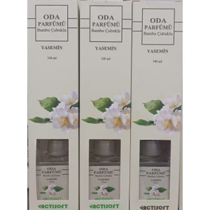 Oda Kokusu Bambu Çubuklu 100 ml Yasemin 3'lü Paket