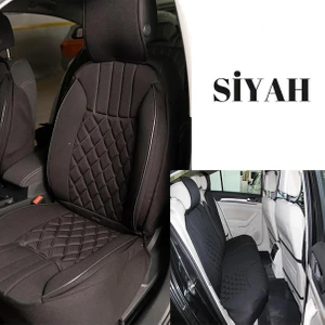 Fresh Start Skoda Kamiq Uyumlu Lüks Oto Koltuk Minderi Ön Arka 5'li Takım Siyah