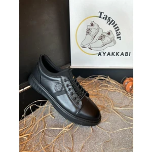 Hidayet Özel H. Özel %100 Hakiki Deri Erkek Kışlık Rahat Kauçuk Kaymaz Taban Ortopedik Günlük Sneaker Ayakkabı 40-44