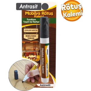 Mobilya Rötuş Kalemi Ahşap Masa Sehpa Dolap Kalemi Çizik Giderici Çatlak Kapatıcı Antrasit