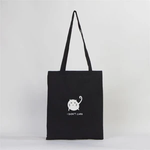 Tabby Design Kızgın Kedi Baskılı Bez Çanta