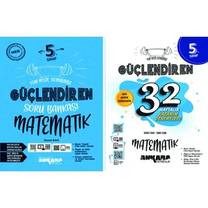 Ankara Yayıncılık 5.Sınıf  Matematik Güçlendiren Soru Bankası 32 Haftalık Güçlendiren Kazanım Denemesi