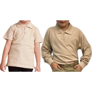 YHE Store Unisex Polo Yaka 2' Li T-Shirt Uzun Kol + Kısa Kol