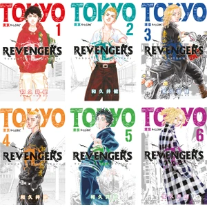 Tokyo Revengers 1-2-3-4-5-6. Ciltler Manga Seti - Ken Vakui