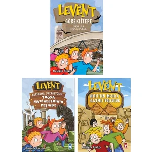 Levent Göbeklitepe - Troya Hazinelerinin Peşinde - Hitit'ten Mısır'a Gizemli Yolculuk 3 Kitap Set - Mustafa Orakçı - Mustafa Orakçı