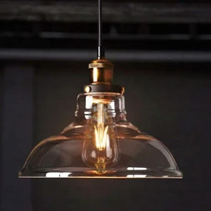 modern,rustik,vintage mutfak,oda,cafe,oteller için bal camlı 1xe27 sarkıt avize çap:28cm