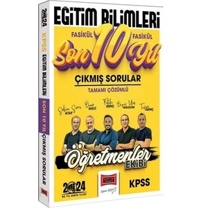 Yargı Yayınevi 2024 KPSS  Eğitim Bilimleri Öğretmenler Ekibi Tamamı Çözümlü Fasikül Fasikül Çıkmış Sorular Son 10 Yıl