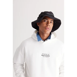 Altınyıldız Classics Erkek Beyaz Oversize Fit Bol Kesim Kapüşonlu Içi Polarlı 3 Iplik Pamuklu Sweatshirt