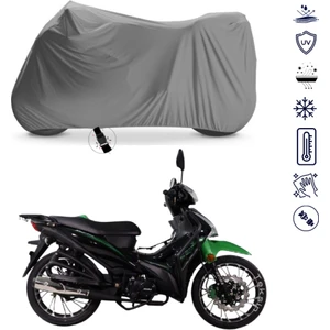 Arora Smart 50 Çantalı Motosiklet Brandası 4 Mevsim Su Geçirmez Motor Brandası