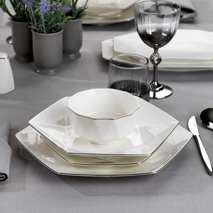 Hexa Yemek Takımı 56 Parça Platin