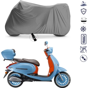 Arora Ar 50 Cappuccino Çantalı Motosiklet Brandası 4 Mevsim Su Geçirmez Motor Brandası